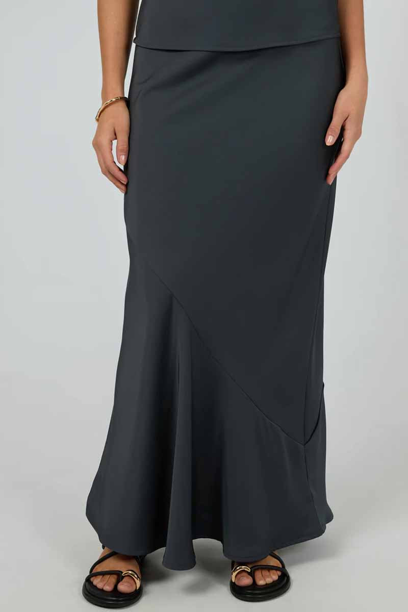 SILENT THEORY Carter Maxi Skirt - Ink