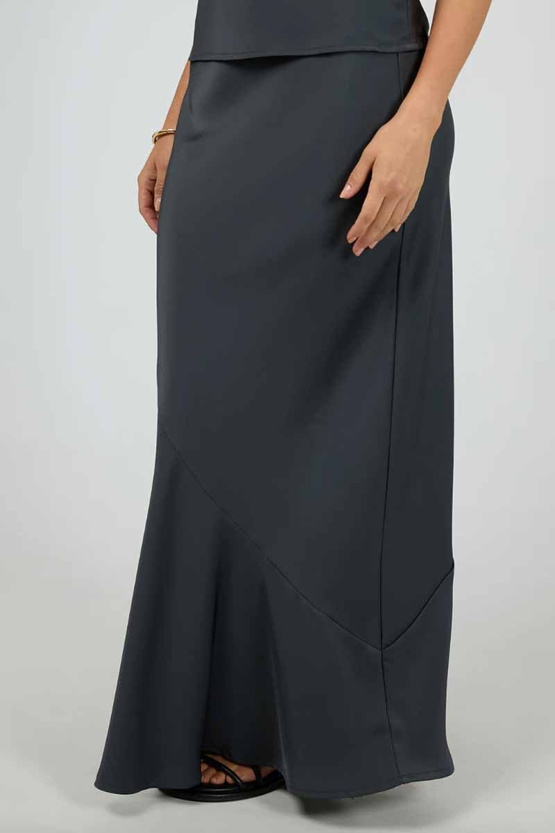 SILENT THEORY Carter Maxi Skirt - Ink