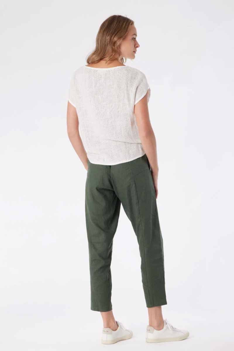 CARBON THE LABEL Cleo Hessian Top - Natural White