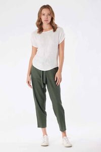 CARBON THE LABEL Cleo Hessian Top - Natural White