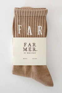 FAR MER. BY WHITNEY Cinnamon Boot Socks