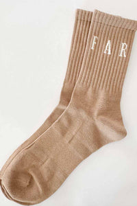 FAR MER. BY WHITNEY Cinnamon Boot Socks