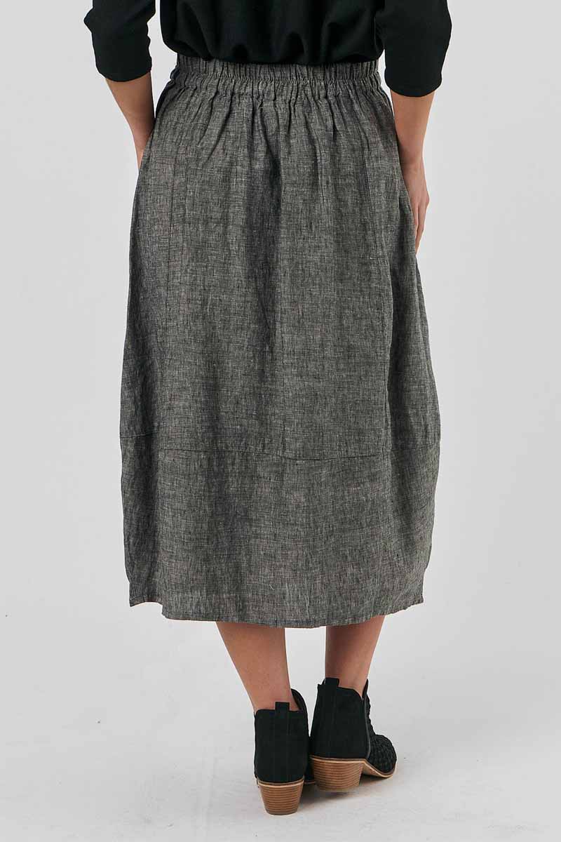 NATURALS BY O & J  Skirt GA384 -Carbon