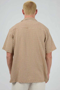 SILENT THEORY Jackson SS Shirt - Brown