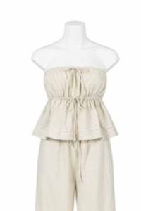 LOLA Strapless Top - Beige