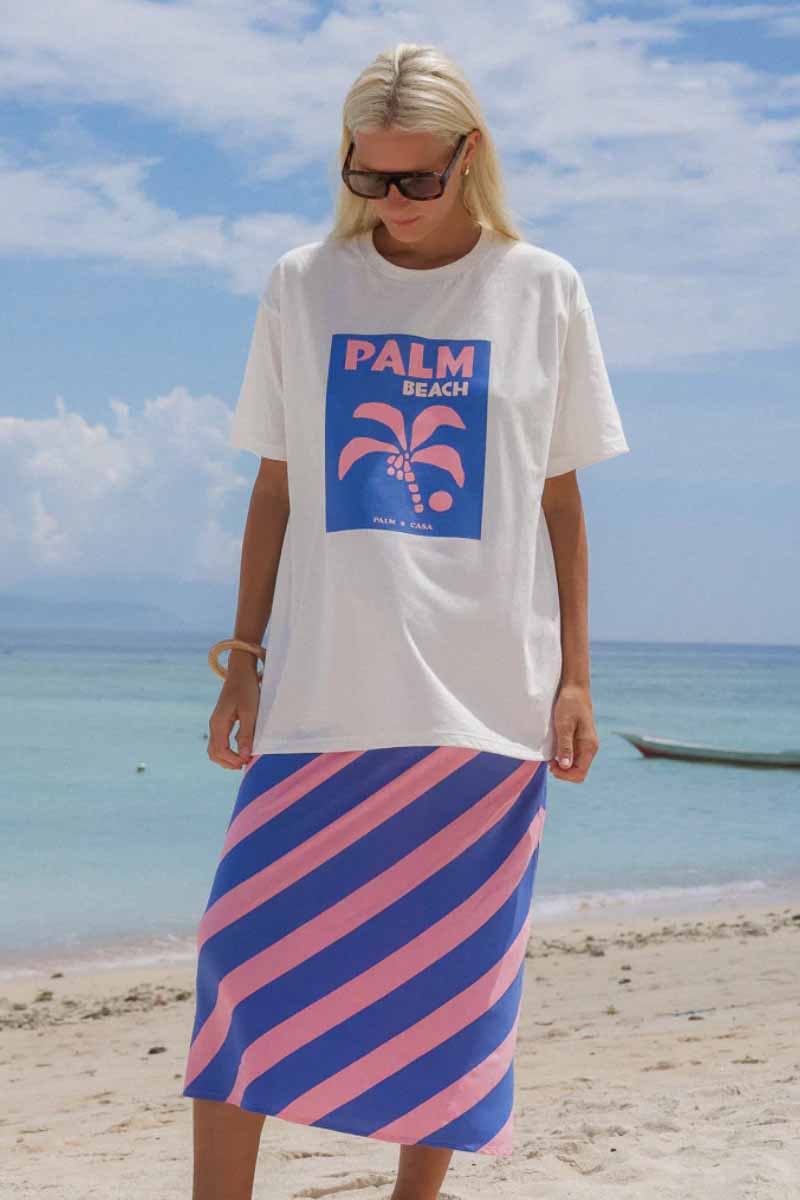 PALM COLLECTIVE Palm Beach Postcard T - Shirt