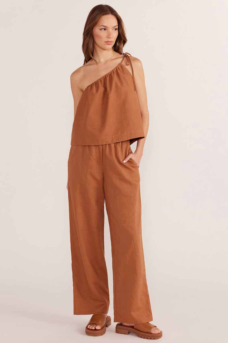 MINKPINK Rya Straight Leg Pant - Bronze