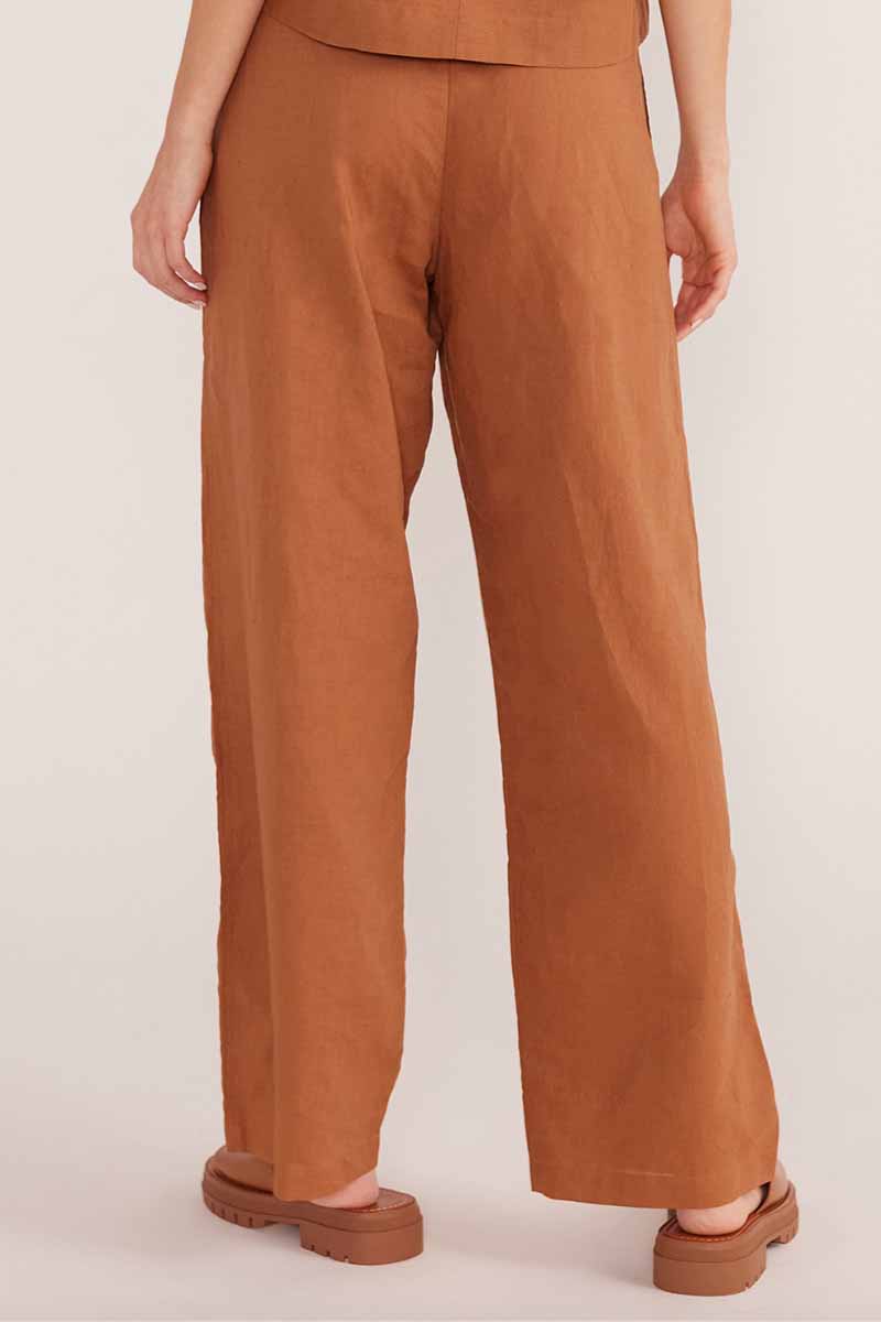 MINKPINK Rya Straight Leg Pant - Bronze