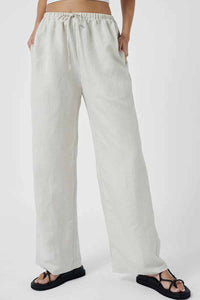 MVN South Beach Linen Pants - Whie