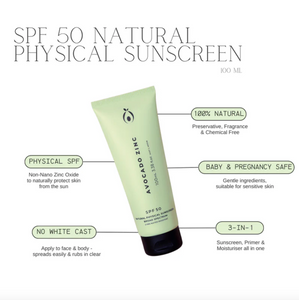 AVOCADO ZINC SPF 50 NATURAL PHYSICAL SUNSCREEN