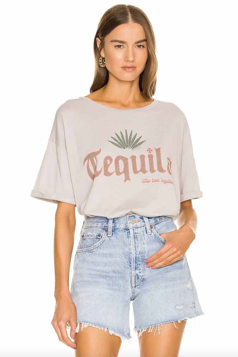 THE LAUNDRY ROOM Tequila Oversized Tee - Star Dust