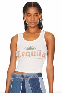 THE LAUNDRY ROOM Tequila Rib Tank - White