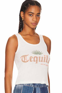 THE LAUNDRY ROOM Tequila Rib Tank - White