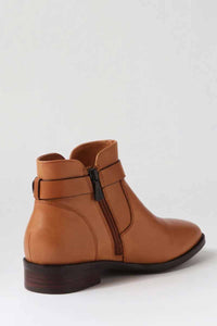 HUSH PUPPIES Talisa Ankle Boots - Tan Leather