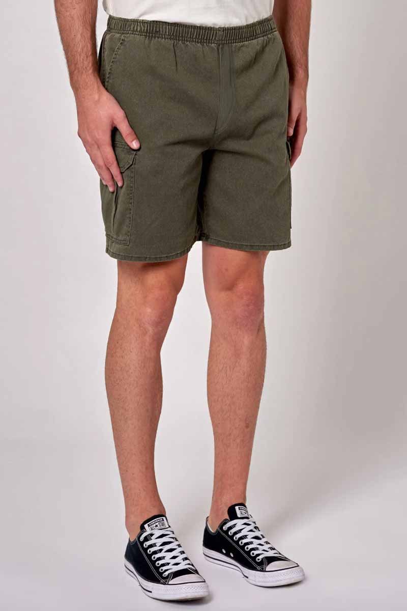 ROLLAS Tradie Cargo Short - Faded Army