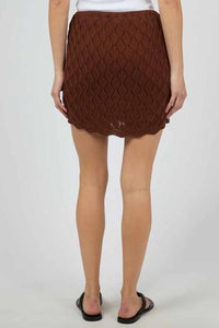 SILENT THEORY Hunter Skirt - Brown