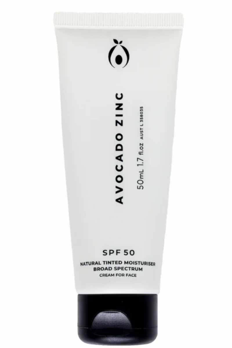 AVOCADO ZINC SPF 50 Natural Tinted Moisturiser - Medium Dark