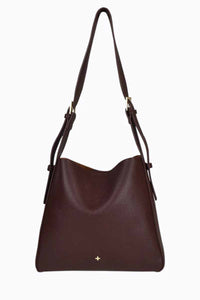 PETA + JAIN Otto Slouch Bucket Bag - Choc Grain