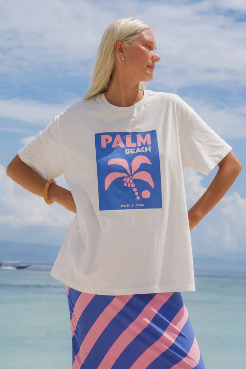 PALM COLLECTIVE Palm Beach Postcard T - Shirt