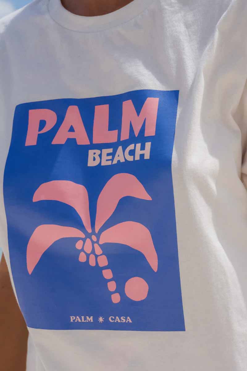 PALM COLLECTIVE Palm Beach Postcard T - Shirt