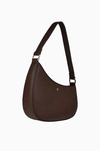 PETA + JAIN Swerve. Asymmetrical Shoulder Bag - Choc Pebble