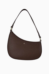 PETA + JAIN Swerve. Asymmetrical Shoulder Bag - Choc Pebble