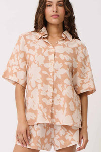 CARTEL & WILLOW Tully Shirt - Floral Sand