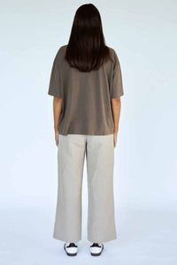 VANCE THE LABEL Vacance Oversized Tee - Brown